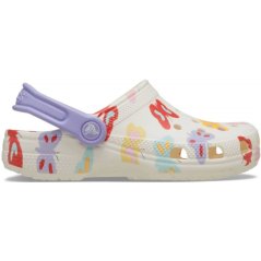 Crocs Kids' Classic Butterfly Clogs Chalk