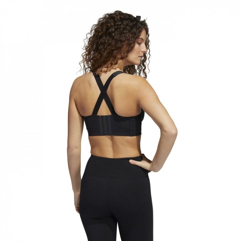 adidas Tlrd Impact Luxe Training High Support Zip Bra Black/White