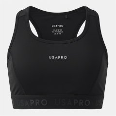 USA Pro Fitness Crop Top Junior Girls Black