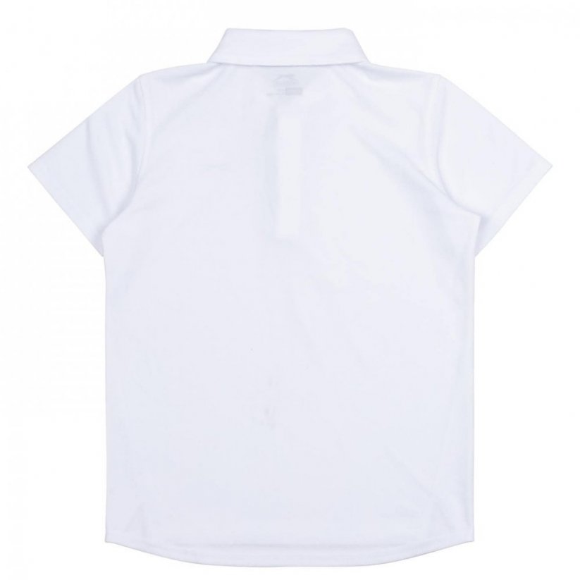 Slazenger Court Polo Shirt Junior Boys White