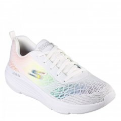 Skechers Engineered Mesh W Pop Color Lace Up Trail Running Shoes Girls White/Multi