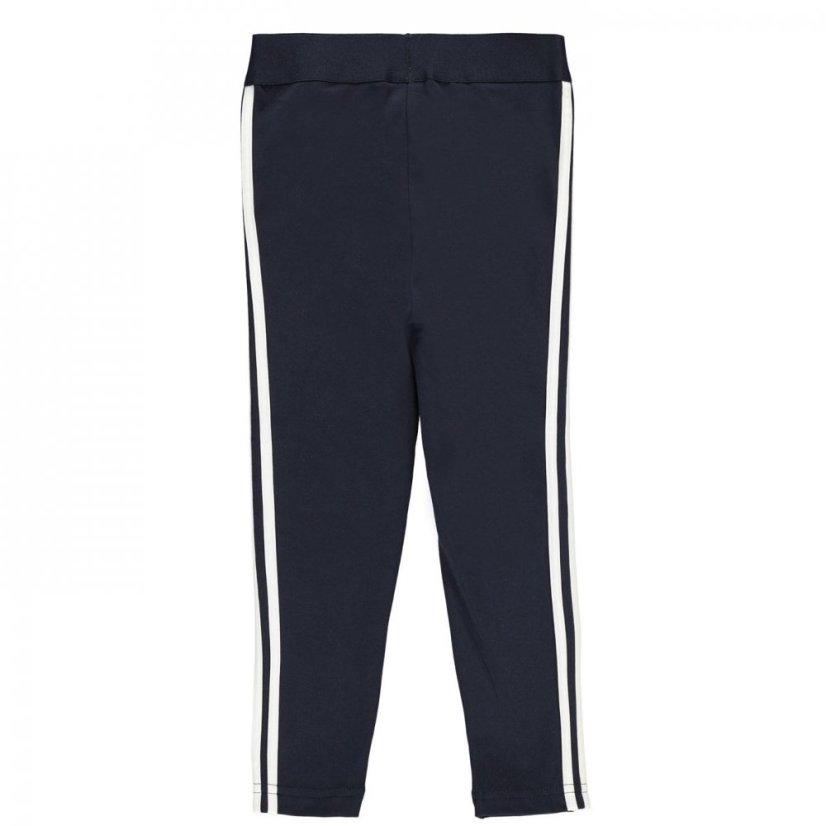 adidas Girls 3 Stripes Leggings Navy/White