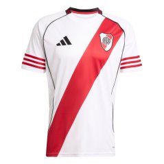 adidas River Plate Home Shirt 2025 2026 Adults White/Red