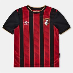 Castore Bournemouth Home Football Shirt 2025 20226 Kids Red/Caviar