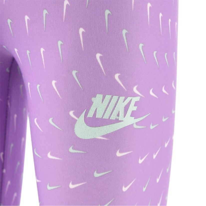 Nike Sport Essential Allover Print Leggings Violet