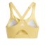 adidas Women's Tlrdim Lux Zipped Non Wired High Impact Sports Bra Yellow