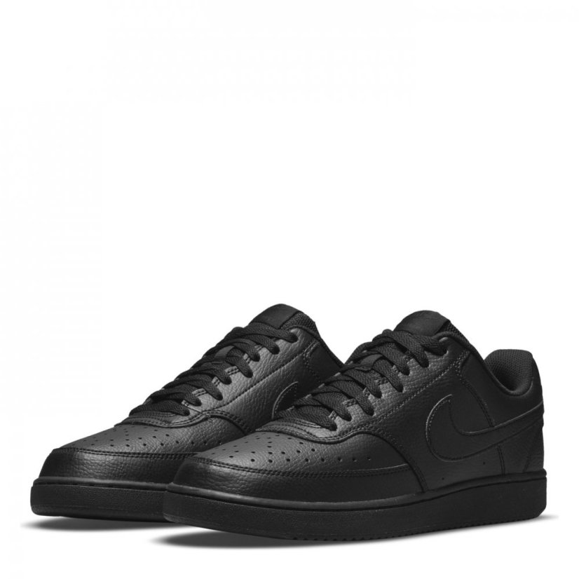 Nike Court Vision Low Trainers Mens Triple Black