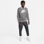Nike Sportswear Club Fleece Men's Graphic Crew Sweater Charcoal