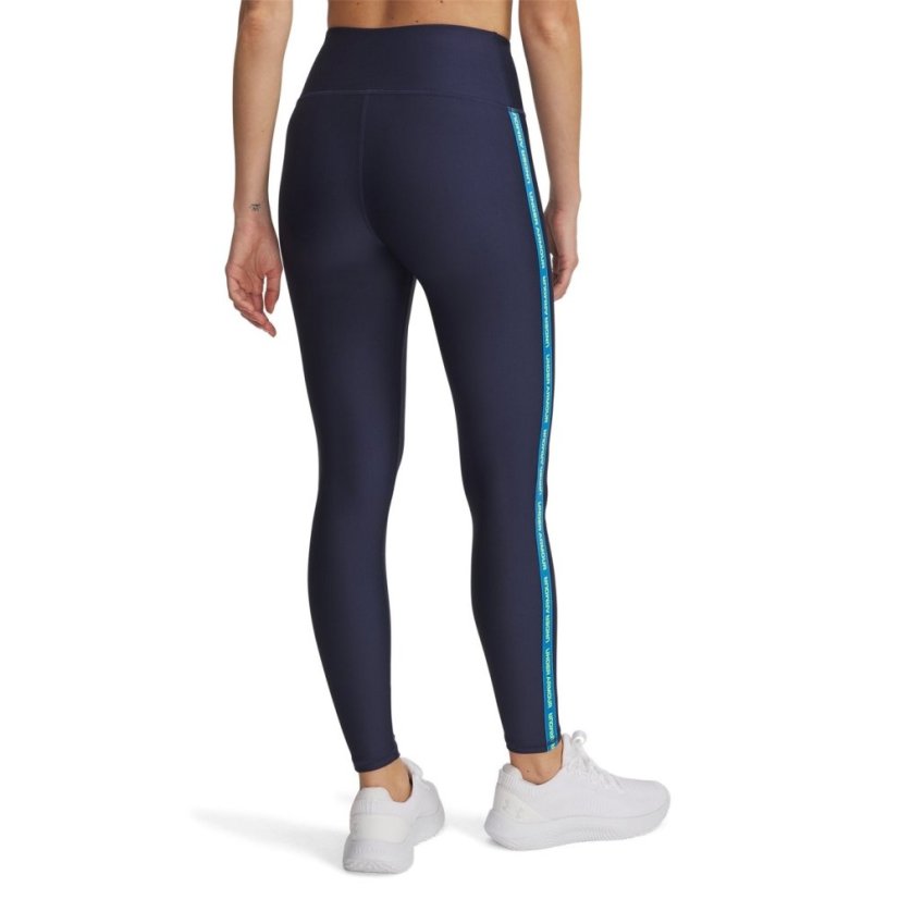 Under Armour Women's Tech Tape Performance Gym Leggings Washed Navy