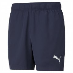 Puma Essentials Logo Woven Shorts 5 Mens Navy/White