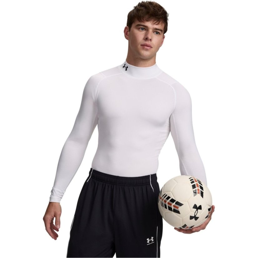 Under Armour HeatGear® Mock Long Sleeve Men's White