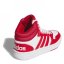 adidas Hoops Mid- High Tops Junior Boys White/Red
