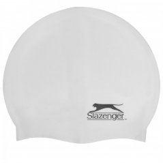 Slazenger Junior Silicone Swim Cap White