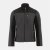 Dunlop Men's On-Site Fleece Long Sleeve Softshell Jacket Black/Grey