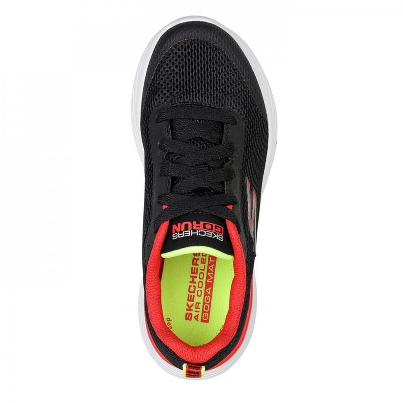 Skechers GoRun Junior Boys Trainers Black/Red