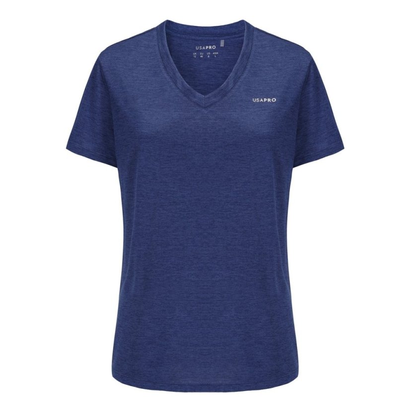 USA Pro The USA Pro Tech V Tee Ladies Navy