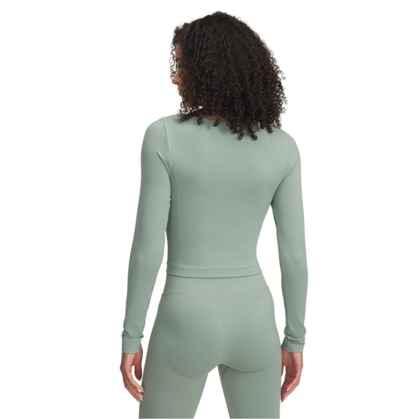 Under Armour Women's Vanish Seamless Long-Sleeve Performance Gym Top Silica
