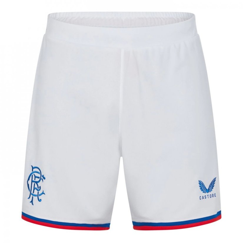 Castore Rangers Away Shorts 2022 2023 Adults White/Red