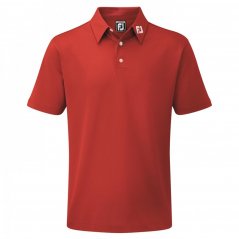 Footjoy Pique Solid Polo Shirt Juniors Red