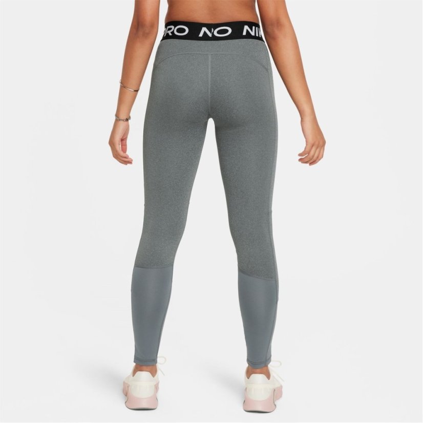 Nike Pro Girls Tights Carbon Heather