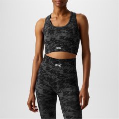Everlast Camo Racerback Sports Bra Womens Black