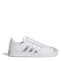 adidas VL Court Base Shoes Womens White/Silver