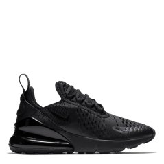 Nike Air Max 270 React Junior Trainers Triple Black