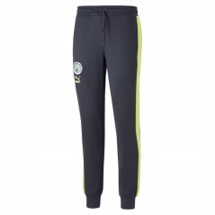 Puma Manchester City T7 Joggers Adults Navy/Yellow
