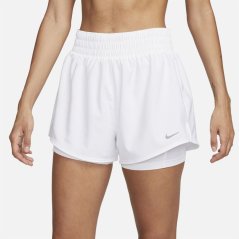 Nike Pro Flex Women's 2-in-1 Shorts White/Silver