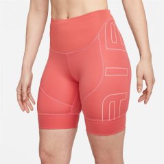 Nike Dri-FIT Air Women's 7 Biker Shorts Adobe/ Coral