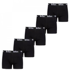 Lee Cooper Essential Boxer Trunk 5-Pack Mens Black