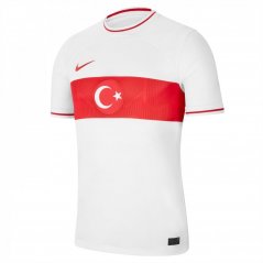 Nike Turkey Home Shirt 2022 Mens White/Red