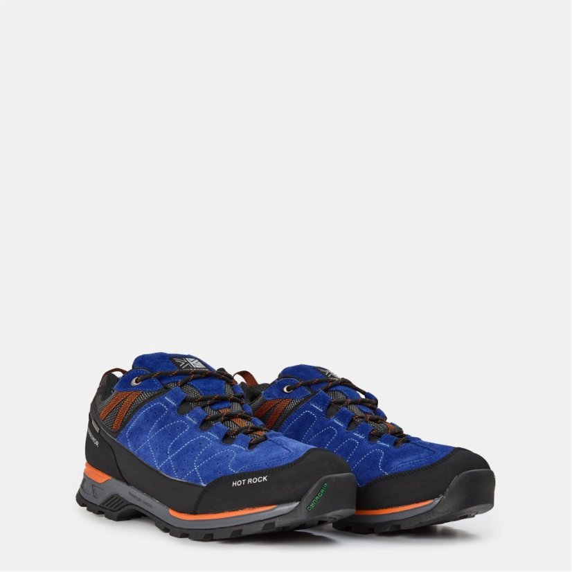 Karrimor Hot Rock Waterproof Walking Shoes Mens Blue/Orange