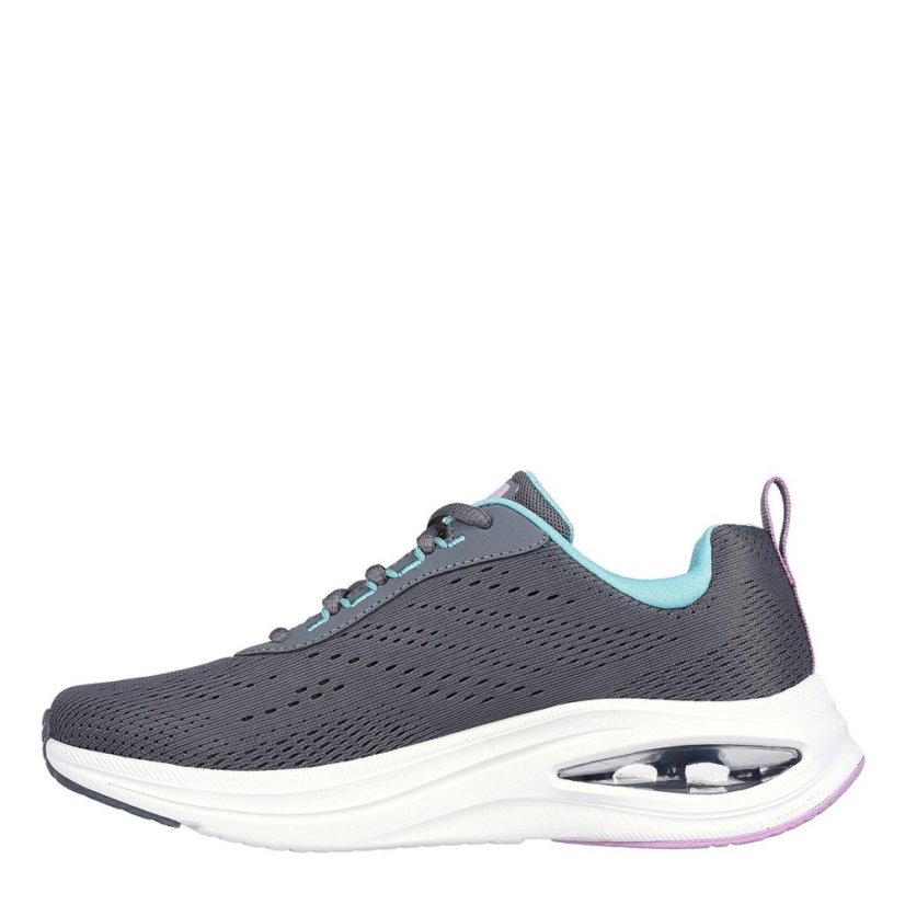 Skechers Engineered Mesh Lace-Up W Air-Cool Runners Womens Grey/Blue