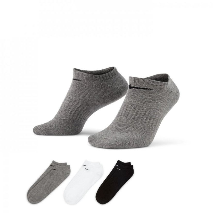 Nike 3 Pack No Show Socks Mens Multi