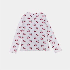 Linea Women's Star Cotton Long Sleeve Pyjama Sets Cherry