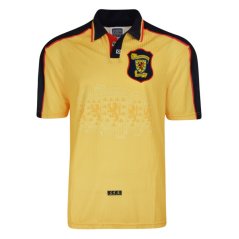 Score Draw Scotland Retro Away Shirt 1998 Yellow/Blue