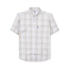 Lambretta Sleeve Multi Check Shirt Khaki