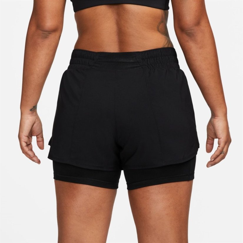 Nike One Women's Dri-FIT Mid-Rise 3 2-in-1 Shorts Black