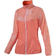 Puma (12) Graphic Woven Jacket Womens Orange