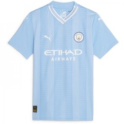 Puma Manchester City Home Shirt 2023 2024 Womens Blue/White