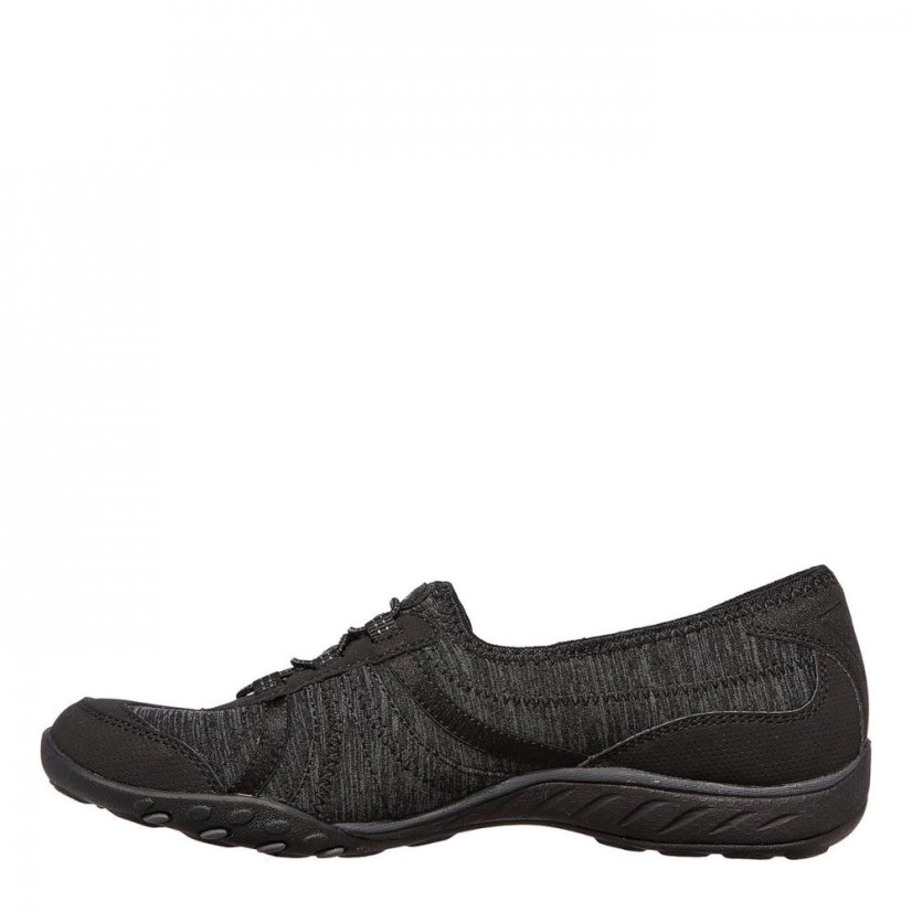 Skechers Scooped Bungee Slip On Trainers Ladies Black