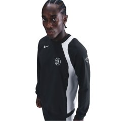 Nike Chelsea T90 Crew Sweater Mens Black/Silver