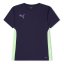 Puma Finesse Training Shirt Juniors Navy/Apple