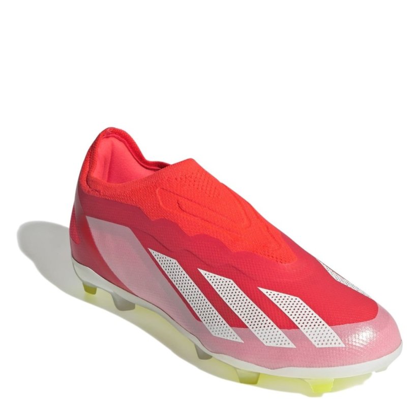 adidas X Crazyfast Elite Laceless Firm Ground Children's Football Boots Slr red/white