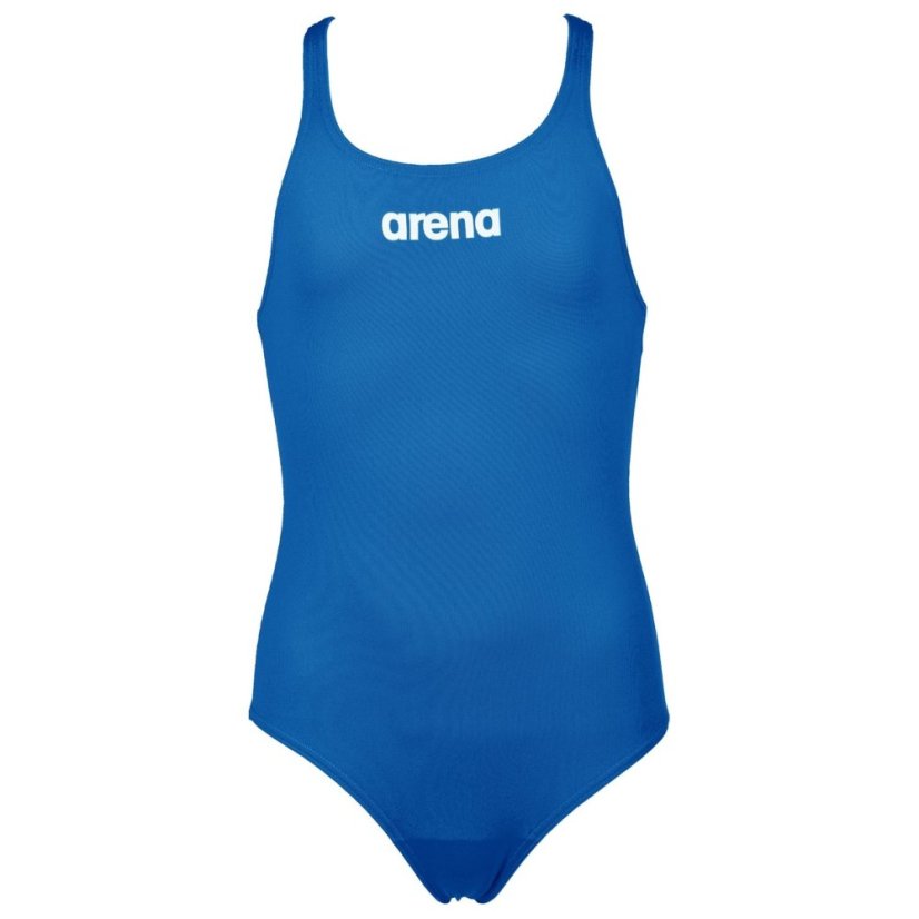Arena Girls Sports Swimsuit Solid Swim Pro Royal White