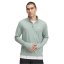 Under Armour Men's Launch 4 Zipped Long-Sleeve Performance Top Green