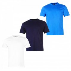 Donnay 3 Pack T Shirts Mens White/Blue/Navy