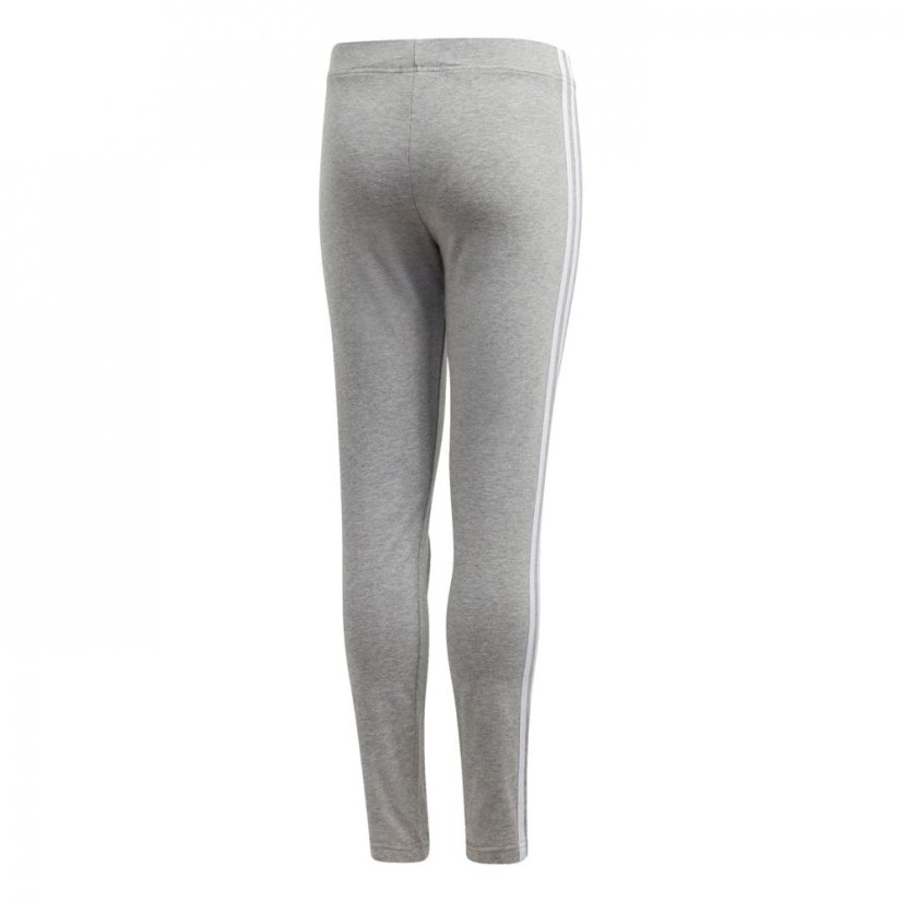 adidas Girls Essentials 3-Stripes Leggings Med Grey