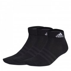 adidas Thin and Light Ankle Socks 3 Pairs Juniors Black/White